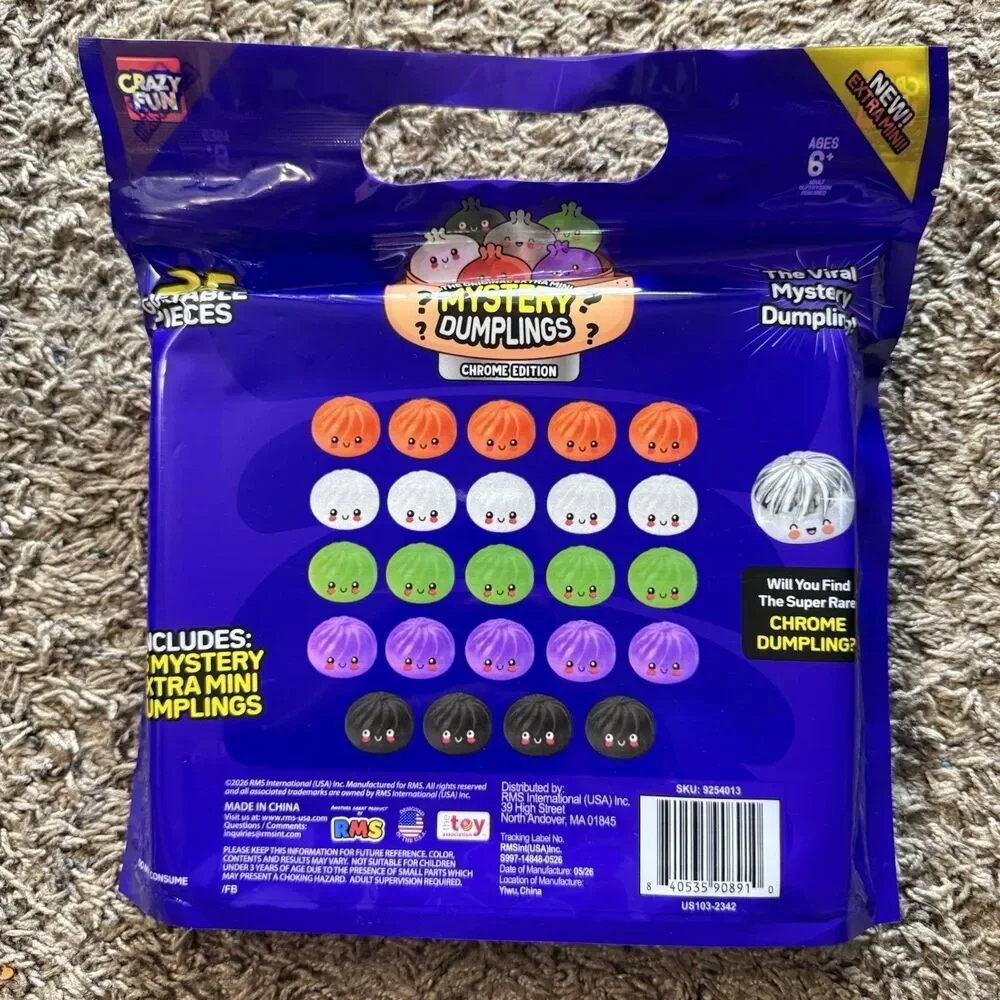 RMS - Crazy Fun Extra Mini Mystery Dumpling Chrome Edition Set FACTORY SEALED 🔥